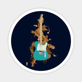 T-Style Electric Guitar Teal Color Magnet